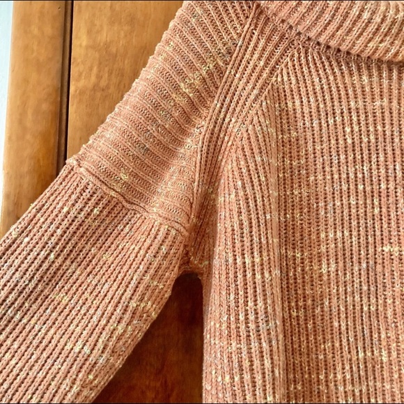 Free People Leo Cowl Neck Sweater Petal Combo NWOT - Picture 7 of 13